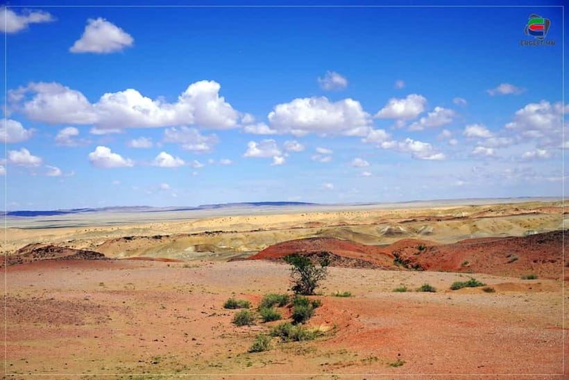 Chinggis statue, Terelj NP Gobi by train Visit World energy - Sainshand starts early, at about 7:00 in the morning