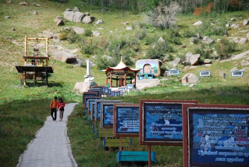From UB: Day Tour to Chinggis khaan statue and Terelj NP. - Walking to Aryabal Meditation Temple