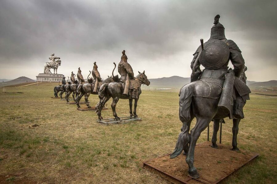 From Ulaanbaatar: Genghis Khan Statue NationalPark CamelRide - Terelj National Park and the climb to Turtle Rock